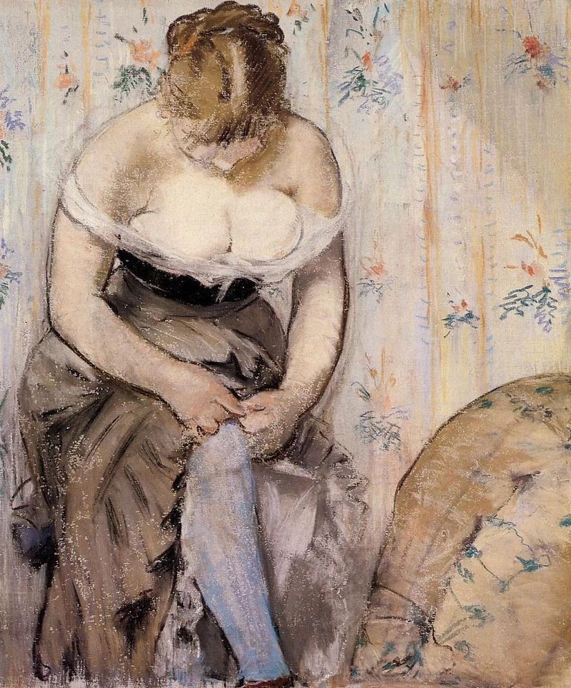  268-Édouard Manet, RDonna in giarrettiera, 1878–1879-Museo Ordrupgaard 